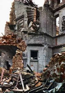 La Princerie pesantemente danneggiata, Verdun, settembre 1916 da Jules Gervais Courtellemont